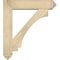 Ekena Millwork Imperial Arts and Crafts Rough Sawn Bracket w/ Offset Brace, Douglas Fir, 8"W x 36"D x 40"H BKT0806X36X40IMP03RDF - alternate 2
